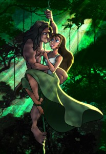 Tarzan_and_Jane_color_by_Zen_draw