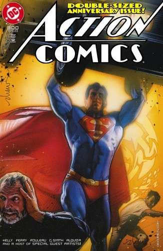 Cubierta aniversario de Action Comics creada por Drew Struzan