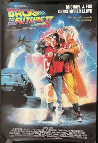 poster de Drew Struzan para la primera entrega de la trlogía Back to the Future.