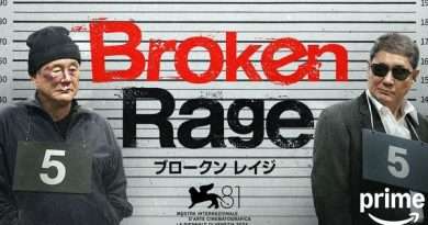 póster oficial de la película Broken Rage de Takeshi Kitano.