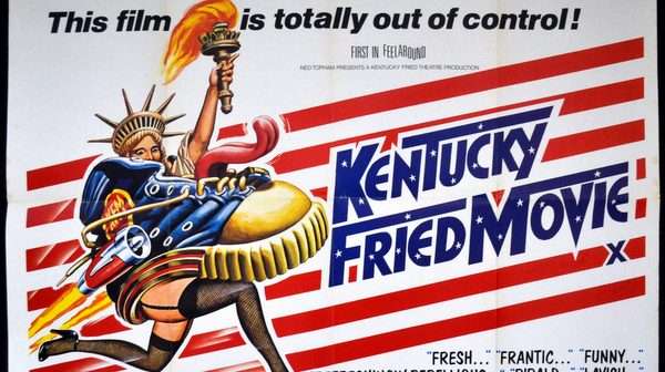 Afiche de Kentucky Fried movie, uno de los primeros trabajos de Drew Struzan