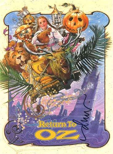 afiche de drew struzan para Return de Oz, film de culto de los estudios Disney.