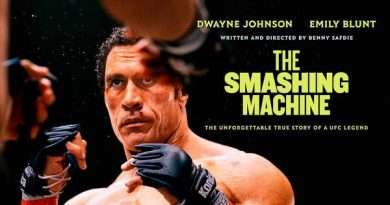 Póster de The Smashing Machine, drama deportivo de Dwayne Johnson