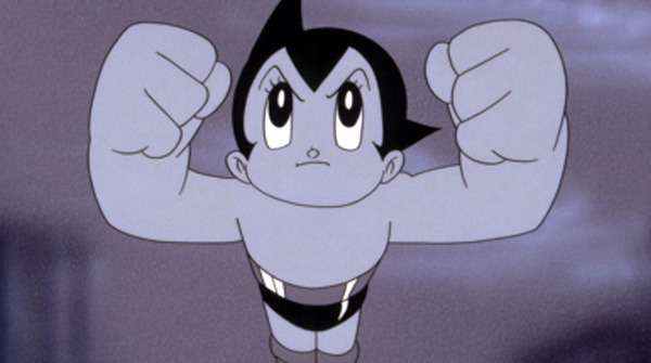 Imagen de la serie clásica Astro Boy (1963), el icónico animé de Osamu Tezuka considerado pionero de la animación japonesa.
