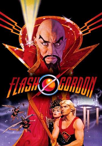 : Póster argentino de Flash Gordon ilustrado por Renato Casaro – Versión exclusiva creada para el estreno local del clásico de ciencia ficción.