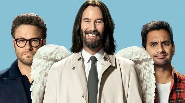 Póster de Good Fortune (2025) la nueva pe´lícula de Keanu Reeves donde interpreta a un anegl, punto de partida del top 15 de angeles guardianes en el cine.