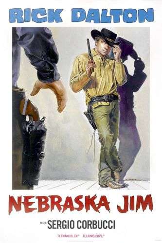 Póster especial de Once Upon a Time in Hollywood – Nebraska Jim – Ilustración tributo de Casaro para Quentin Tarantino.