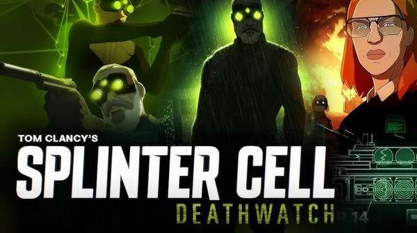 Póster oficial de la serie animada Splinter Cell: Deadwatch del universo Tom Clancy.