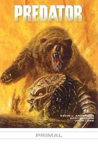 Portada de Predator: Primal con el Yautja cazando en un paisaje salvaje