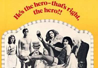 Póster original de The Rocky Horror Show (1975) con el icónico logo y labios rojos