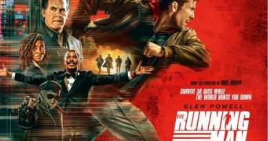 Póster oficial de El sobreviviente (2025), remake de The Running Man, dirigida por Edgar Wright.