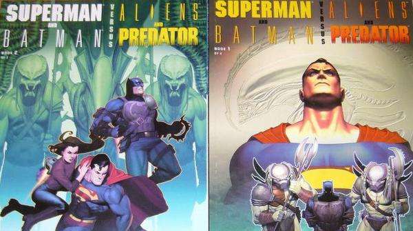 Portada de Alien/Predator: The Deadliest Species con una cazadora humana rodeada por un alien y un predator.