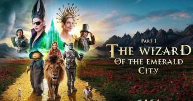 Póster oficial de Wizard of the Emerald City, la adaptación rusa de El mago de Oz.