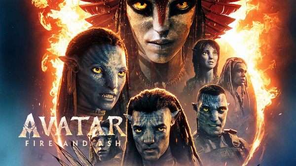 Poster oficial de Avatar 3: Fuego y Cenizas.