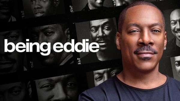 Póster oficial del documental Being Eddie de Netflix, centrado en la vida y carrera de Eddie Murphy.