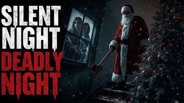 Poster oficial de Noche de paz, noche de terror (2025), reboot de Silent Night, Deadly Night.