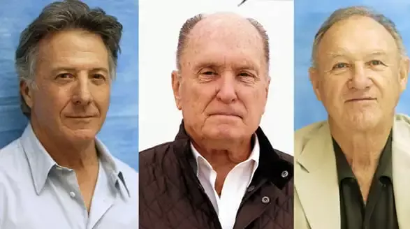 Robert Duvall jjunto a Dustin Hoffman y Gene Hackman, compañeros de su formación teatral.