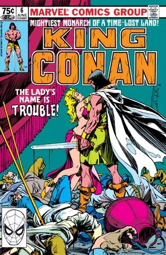 Portada del cómic King Conan publicado por Marvel Comics.