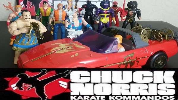Colección de juguetes de Karate Kimmandos serie animada de Chuck Norris de los años ´80.