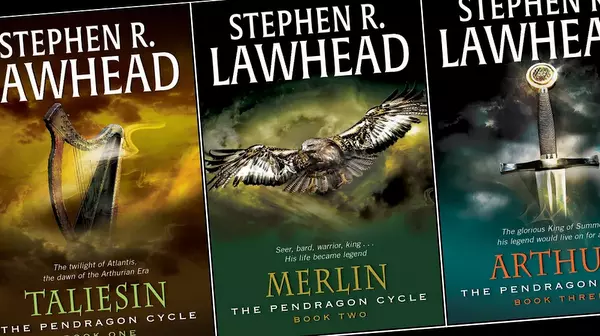 colección de de libros de la saga Pendragon Cycle de Stepehen lawhead,
