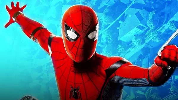 Spider-Man en pleno salto durante una escena del tráiler de Brand New Day con un tono más maduro.