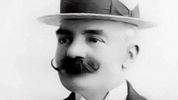 Retrato del escritor italiano Emilio Salgari creador de Sandokan