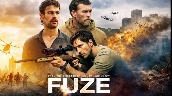 Póster oficial de Zona de riesgo con Aaron Taylor-Johnson y los protagonistas del thriller de acción