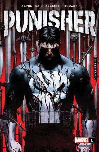 Cubierta de Punisher 2022 de Jason Aaron, Jesús Saiz y Paul Azaceta
