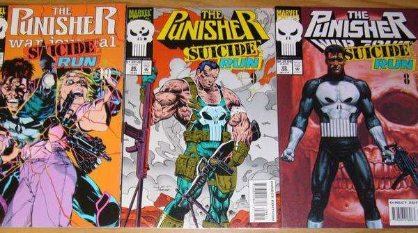 Tomos recopilatorios de The Punisher Suicide Run publicados en la etapa de los años 90