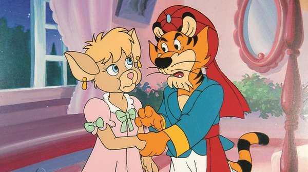 Sandokán y Lady Marianne representados como animales antropomórficos en la serie animada de BRB