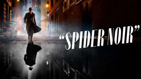Póster promocional de Spider-Noir, la miniserie protagonizada por Nicolas Cage.