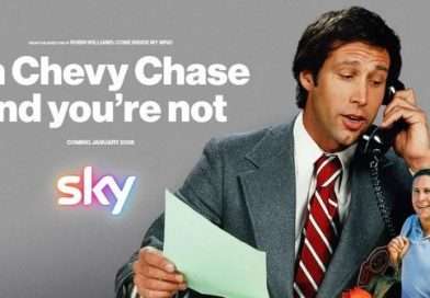 Póster oficial de I’m Chevy Chase and You Are Not, documental de Marina Zenovich sobre Chevy Chase
