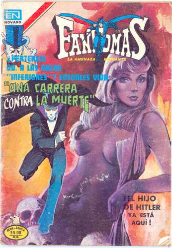 Portada del cómic Fantomas: Una carrera contra la muerte publicado por Editorial Novaro.