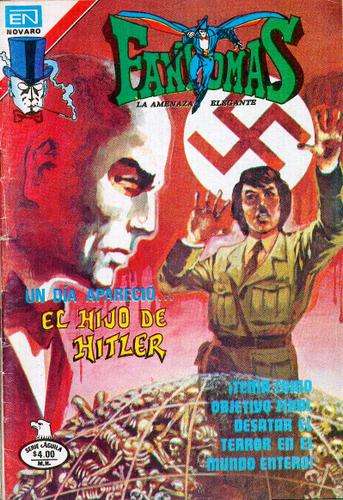 Portada del clásico cómic Fantomas: El hijo de Hitler de Editorial Novaro.