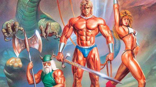 Imagen promocional del videojuego Golden Axe de SEGA de 1988