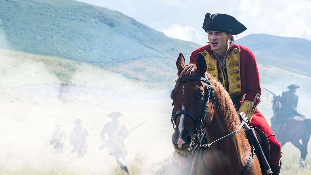 William Franklyn-Miller interpreta a George Washington durante una escena de batalla de Young Washington