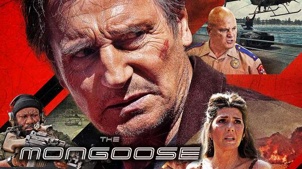 Póster oficial de The Mongoose con Liam Neeson