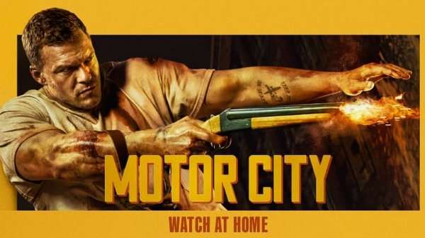 Póster oficial de Motor City, película de acción con Alan Ritchson