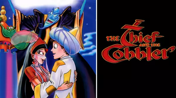 The Thief and the Cobbler, póster oficial de la película animada de Richard Williams