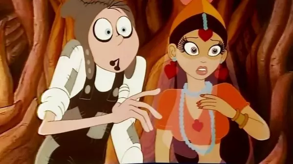 Princesa Yum-Yum en una escena de The Thief and the Cobbler
