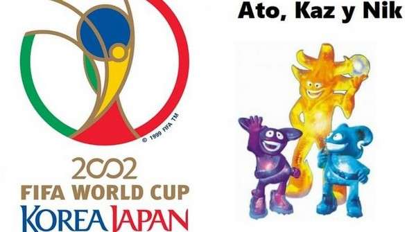 Ato, Kaz y Nik, los extraterrestres Spheriks del Mundial Corea-Japón 2002