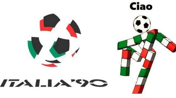 Ciao, la innovadora mascota de diseño abstracto creada para Italia 1990
